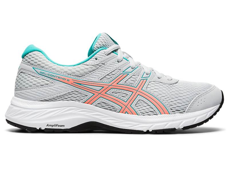 Dámské Běžecké Boty Asics GEL-CONTEND 6 Bílé 45607QMXR